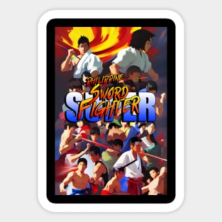 super Philippine sword fighter Sticker